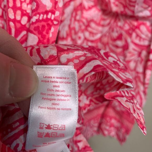 Oscar de la Renta Pink Label Pink Button Down Pajama Top Size XL - Picture 10 of 12